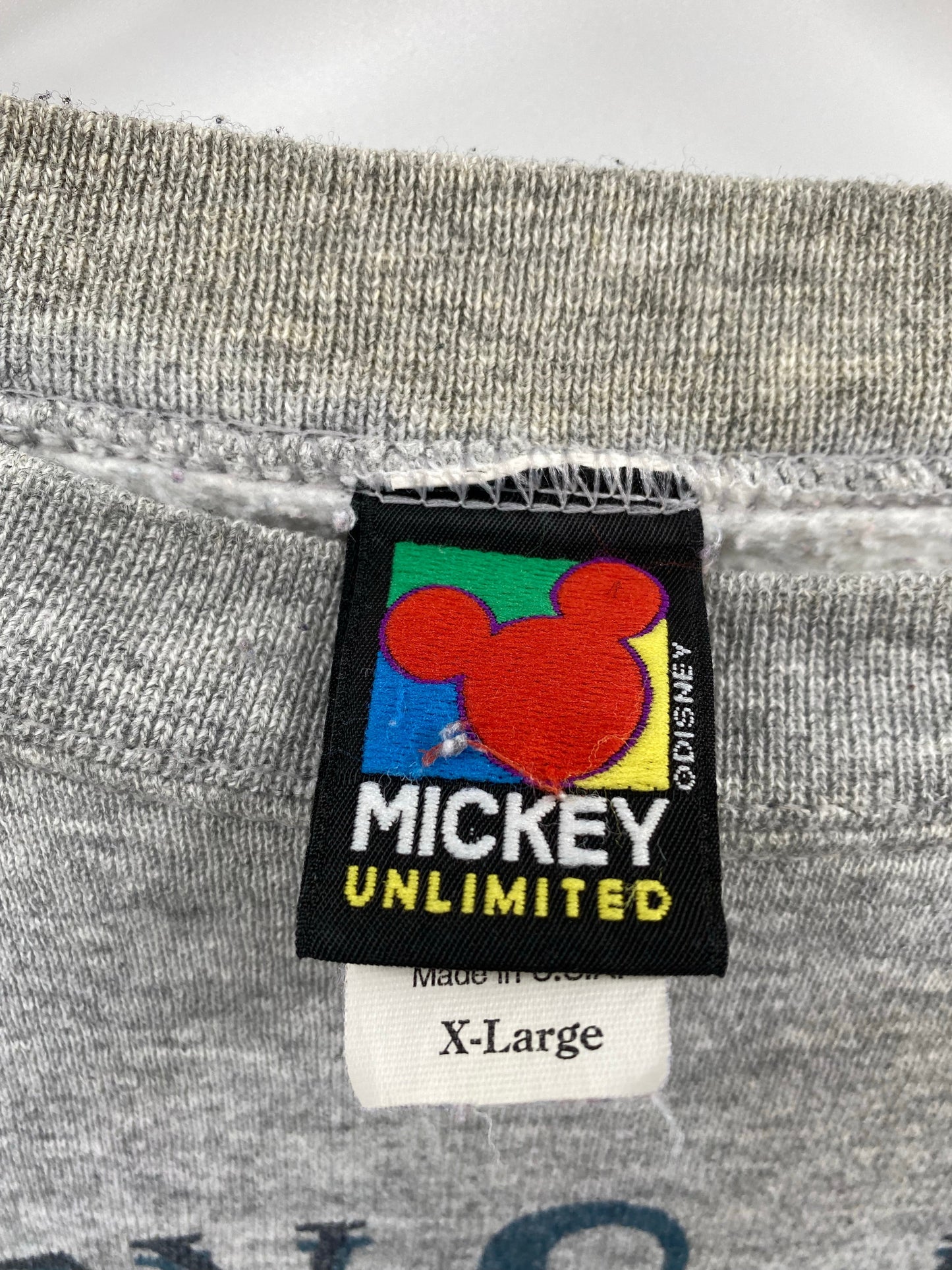 90's DISNEY MICKEY MINNIE Made in USA Size XL Vintage Sweat-shirt / E8047S