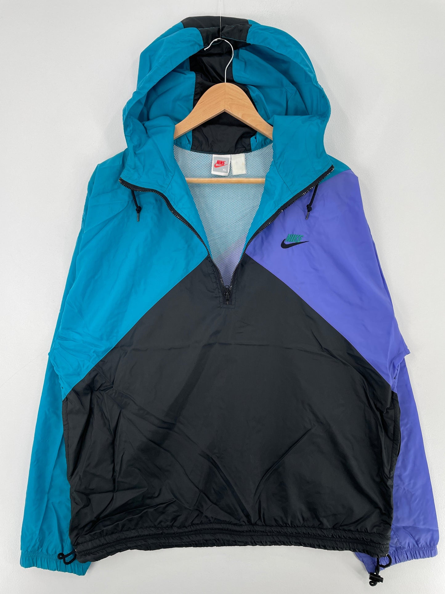 90's NIKE Silver Tag Size XL Vintage Nylon Jacket / F2092N