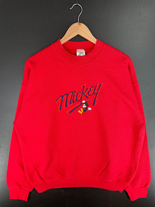 90's DISNEY MICKEY Made in USA Size XL Vintage Sweat-shirt / F8658S