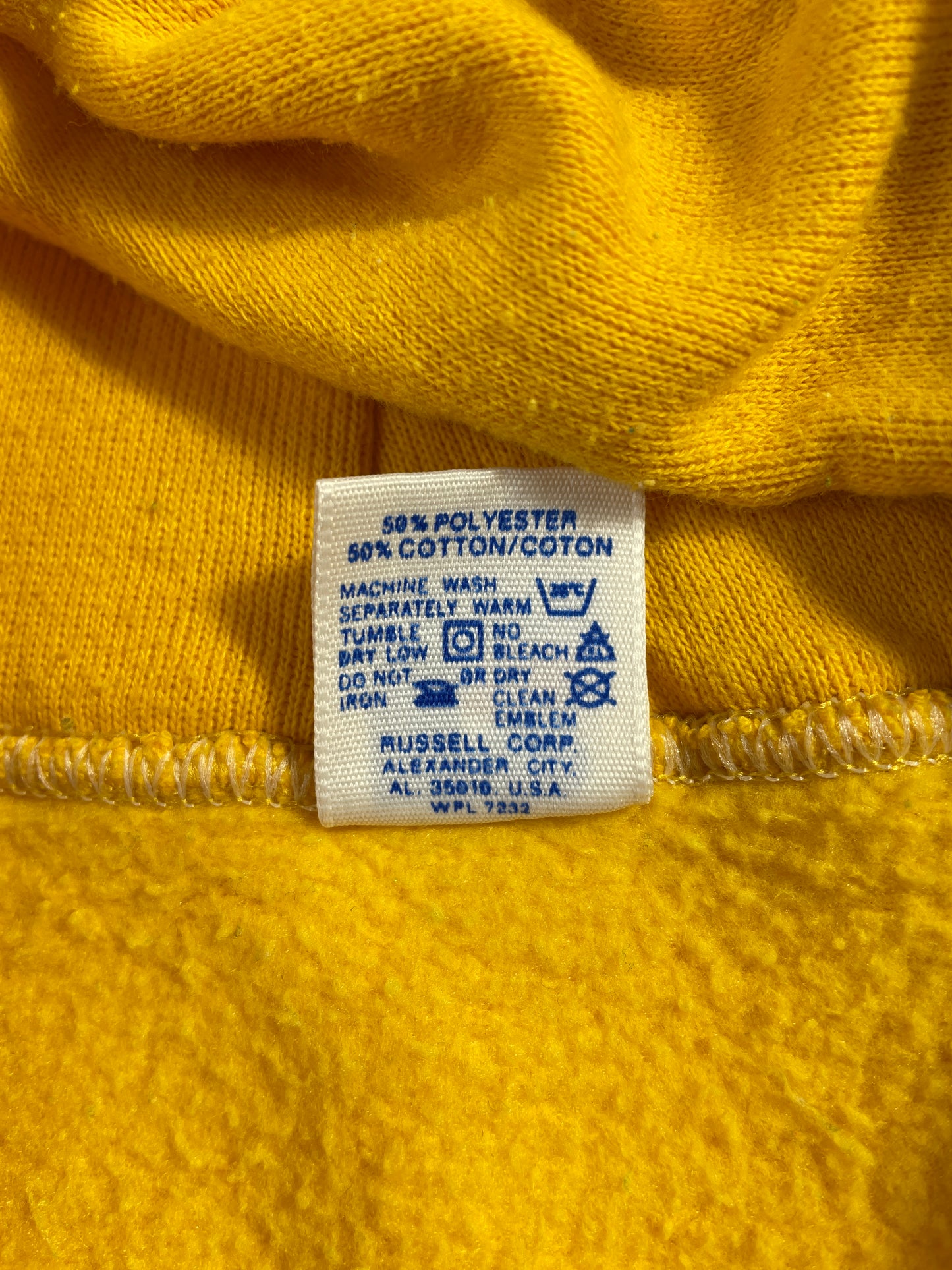 90's RUSSELL x MICHIGAN Size L Vintage College Hoodie Sweat-Shirt / E7094S