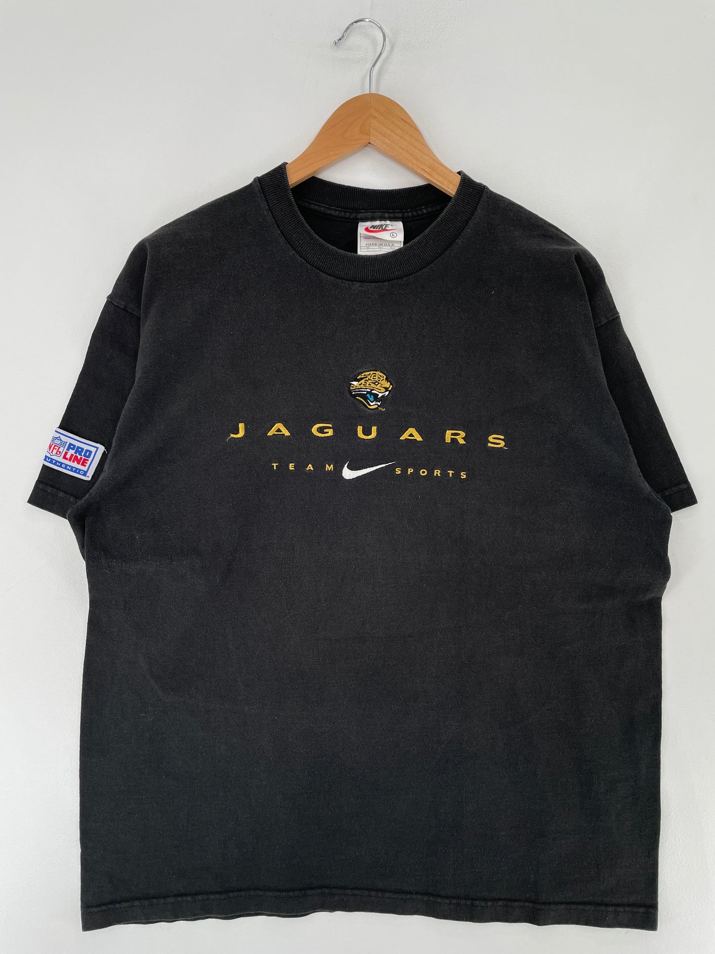 90's NIKE x JACKSONVILLE JAGUARS Made in USA Size L Vintage NFL T-shirt / E7142T