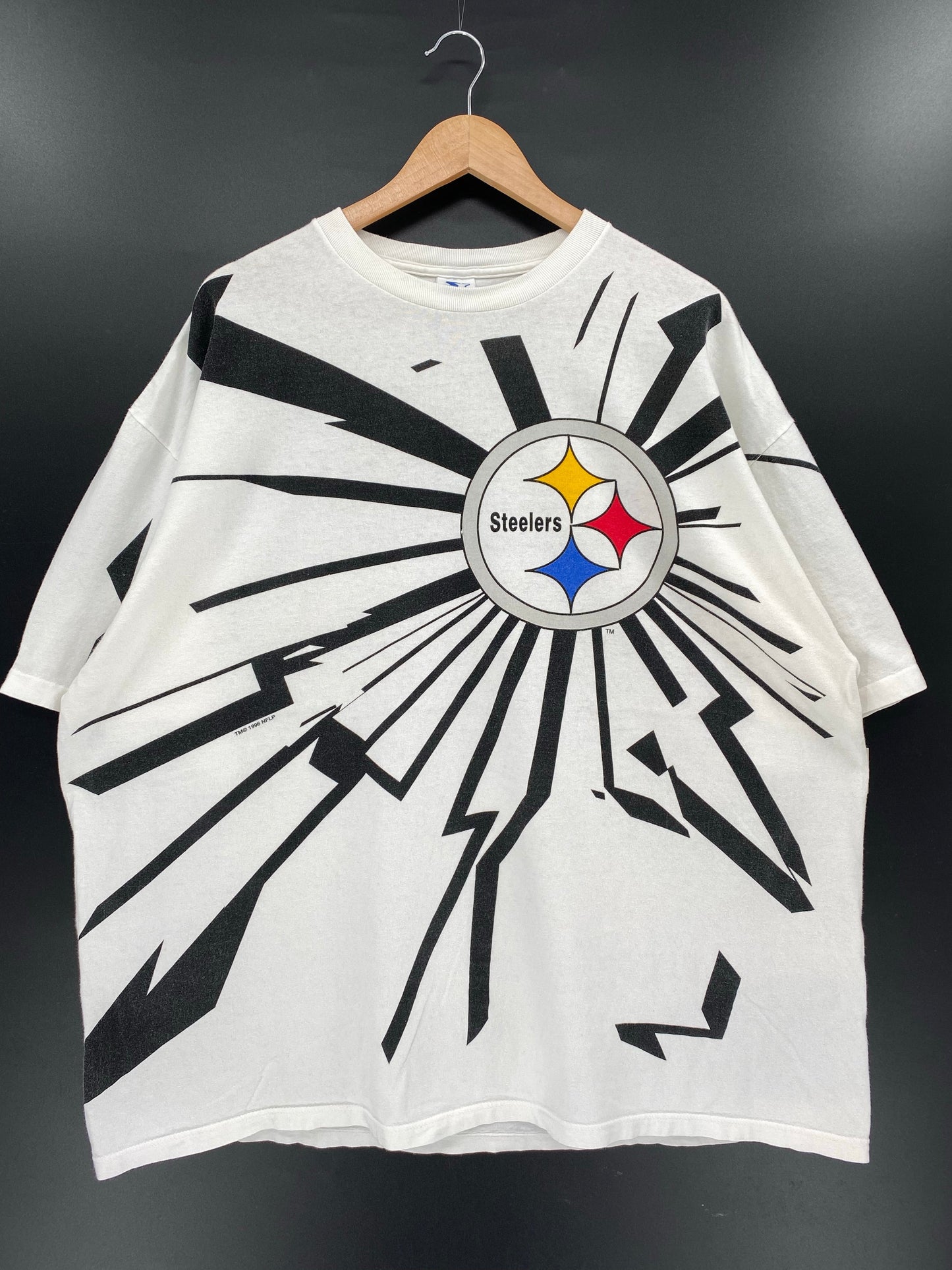 .1996 STARTER x STEELERS Size XXL Vintage NFL T-Shirts / E9757T