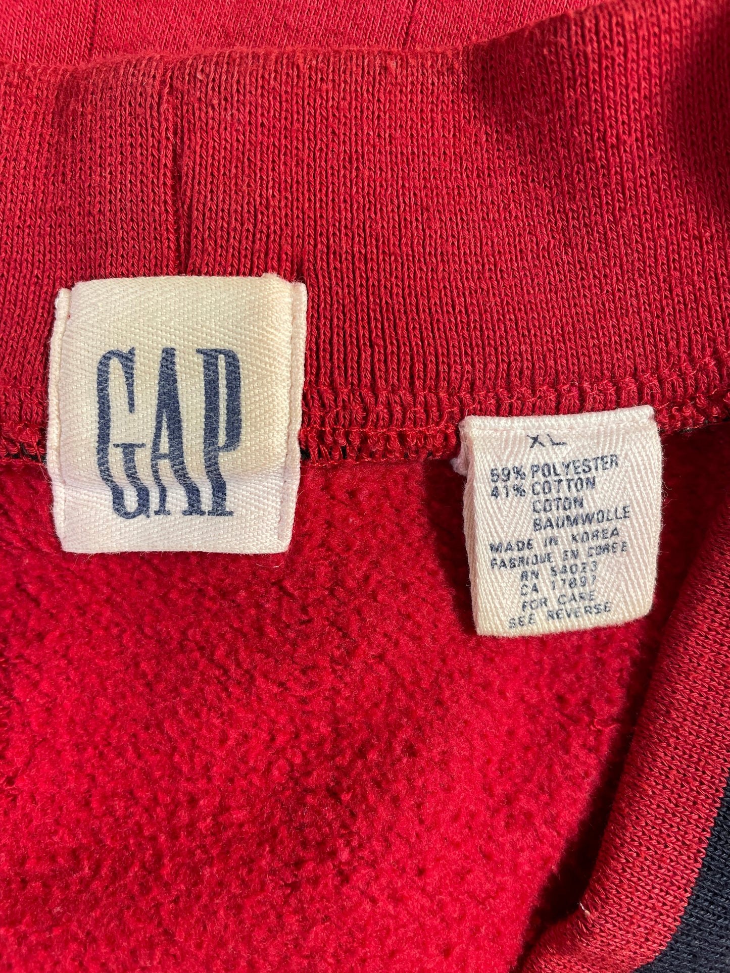 90’s GAP Size XL Sweat Cardigan / G1273S