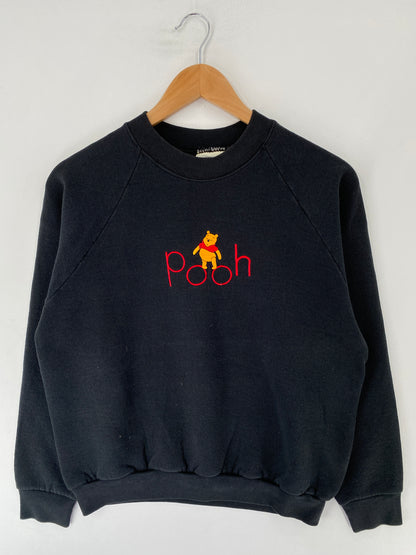 90's DISNEY WINNIE THE POOH Made in USA Size M Vintage Sweat-Shirt / E8877S