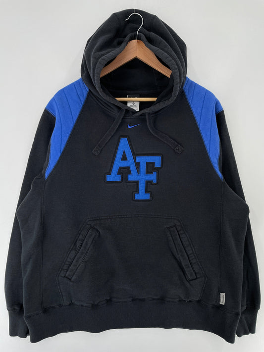 Vintage NIKE x AIR FORCE Size XL Vintage College Hoodie Sweat-Shirt / F566S