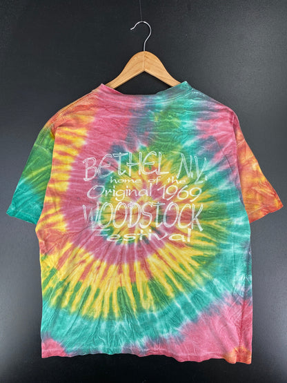.90’s WOODSTOCK FESTIVAL Made in USA Size XL Vintage Music T-Shirt / F1673T