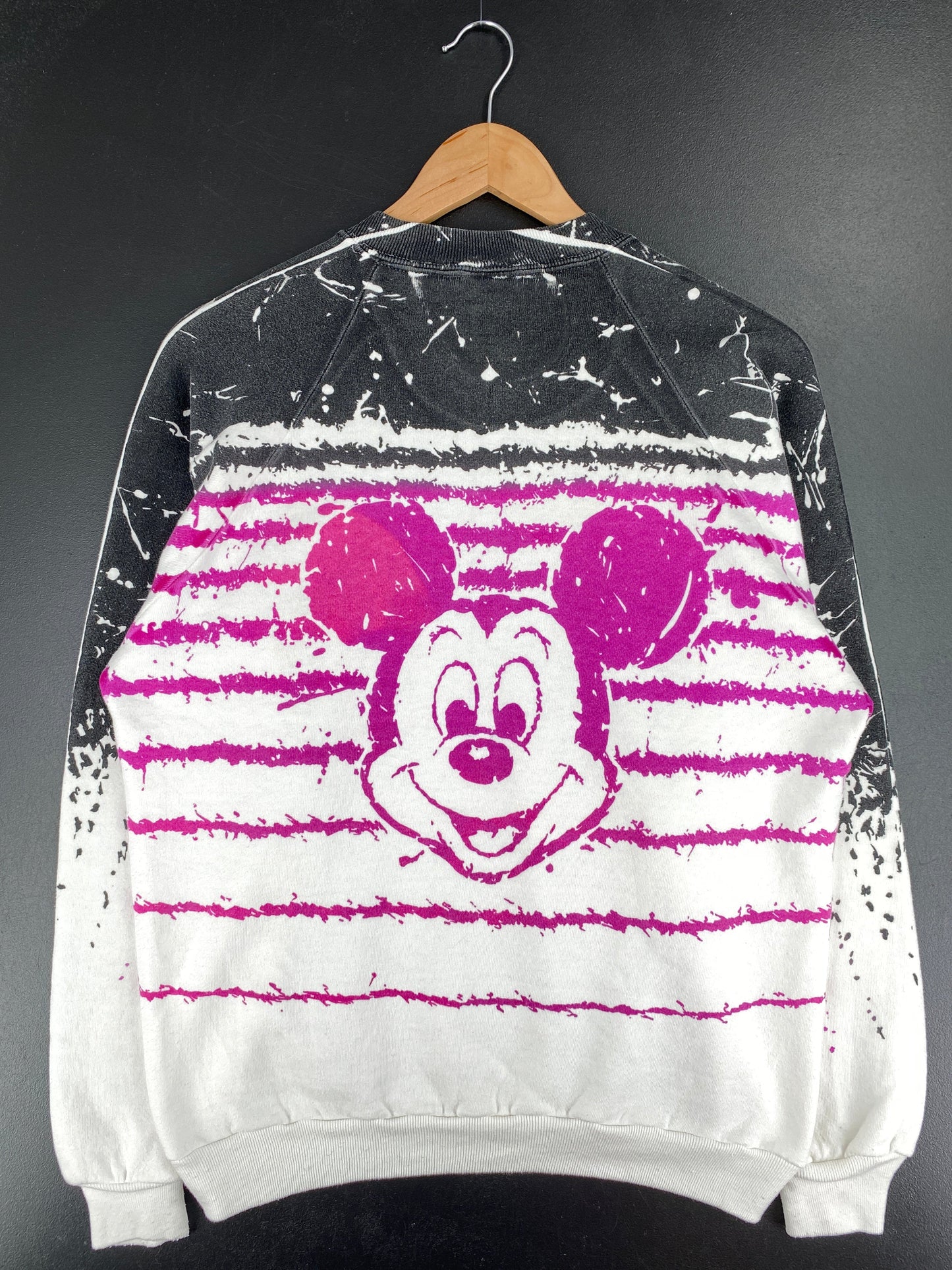 80's DISNEY MICKY Made in USA Size L Vintage Sweat-shirt / F8332S