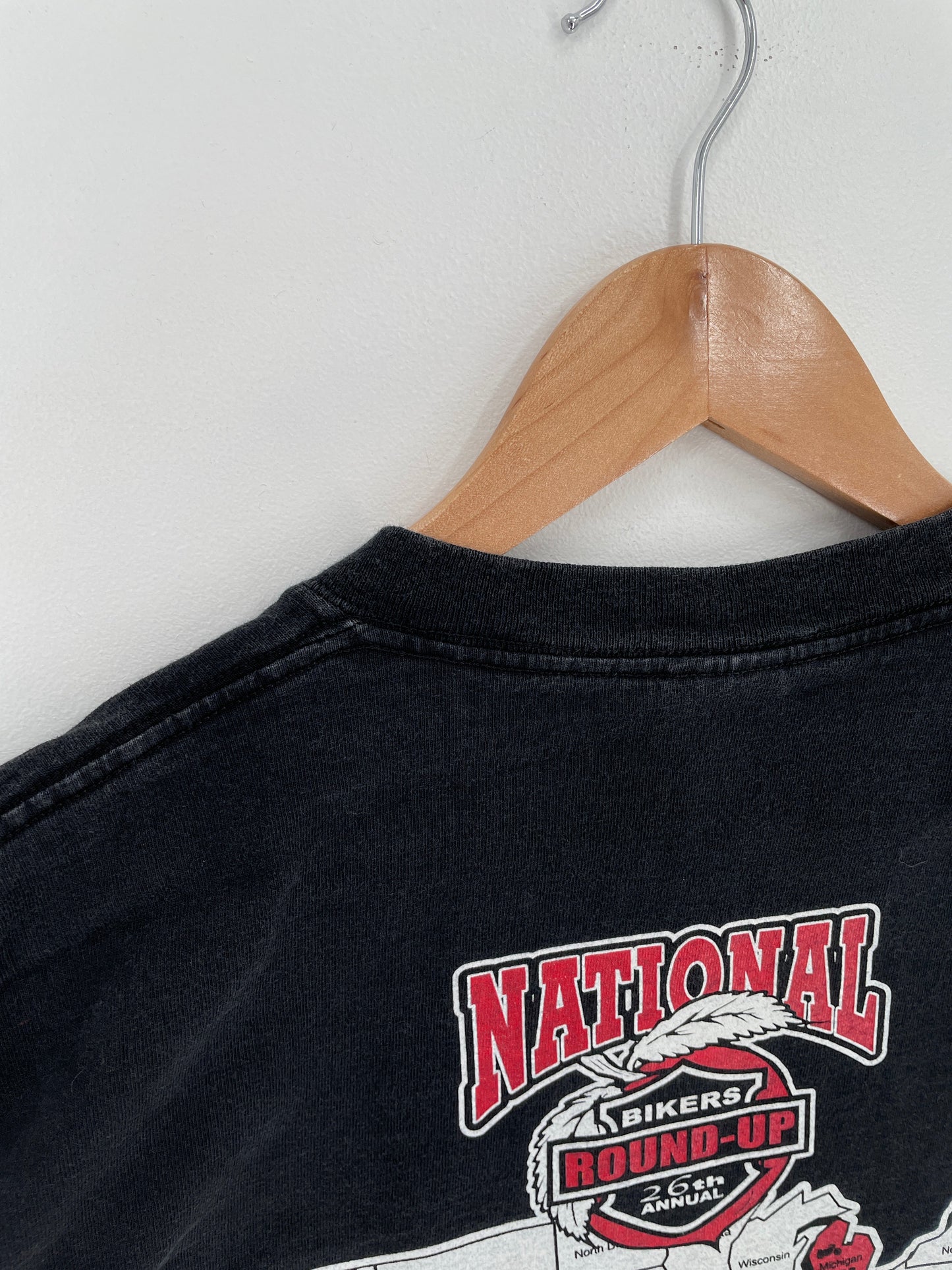 .2003 NATIONAL BIKERS ROUND x GEORGIA Size L Vintage T-shirt / E9138T