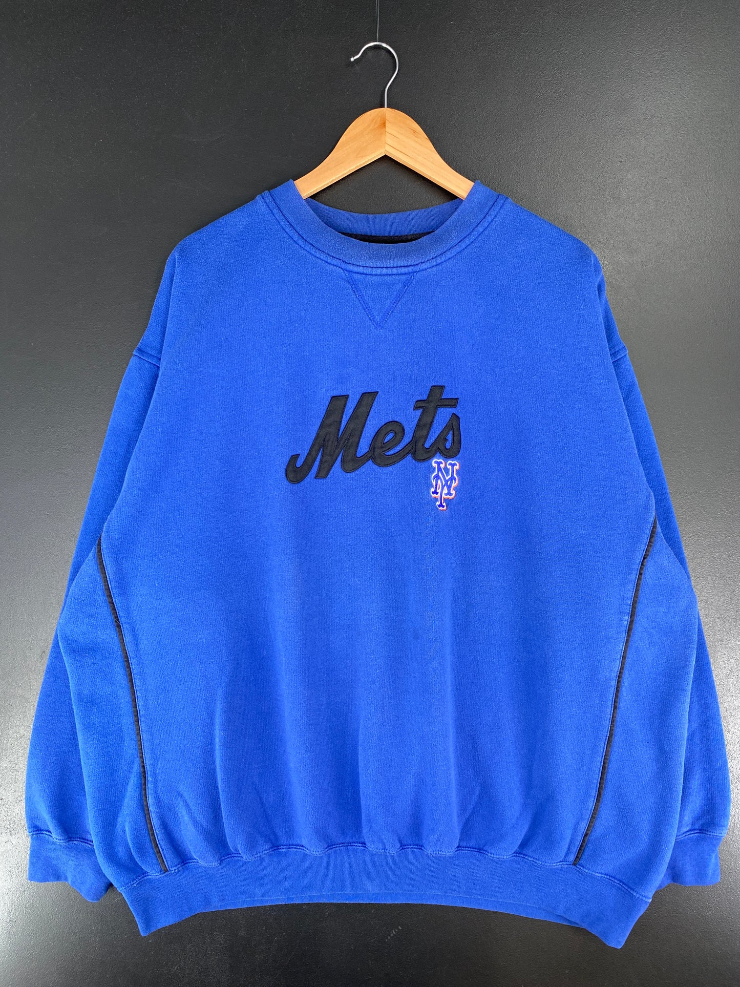 90's NEW YORK METS Made in USA Size Approx.XL Vintage MLB Sweat-shirt / E7607S