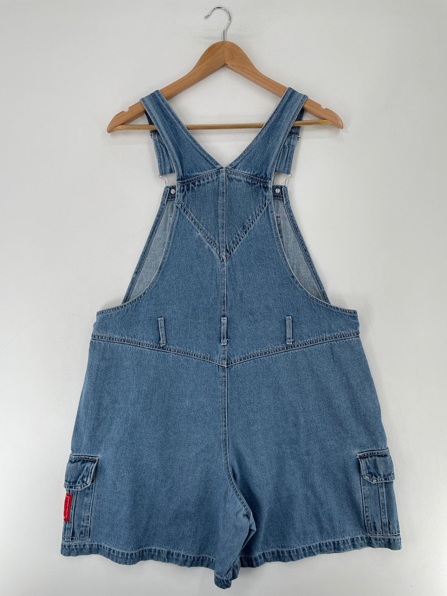 00' DISNEY WINNIE THE POOH Size 14-16(L-XL) Vintage Denim Overall / E7842P