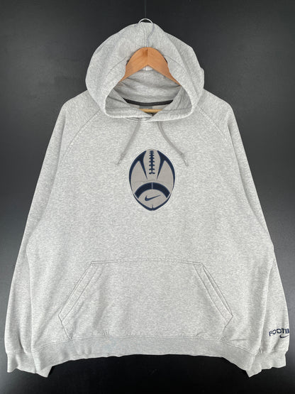 00' NIKE Size XXL Vintage College Hoodie Sweat-Shirt / E8034S