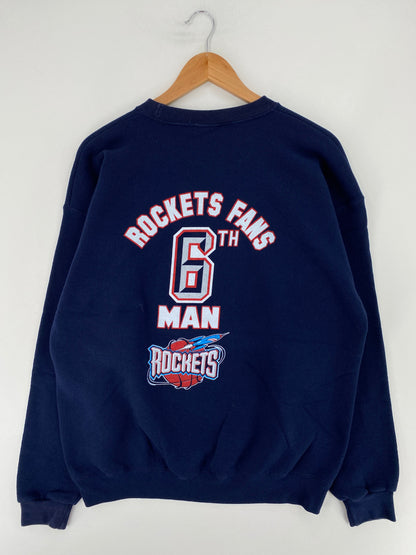 Vintage HOUSTON ROCKETS Size L Vintage NBA Sweat-shirt / F6271S