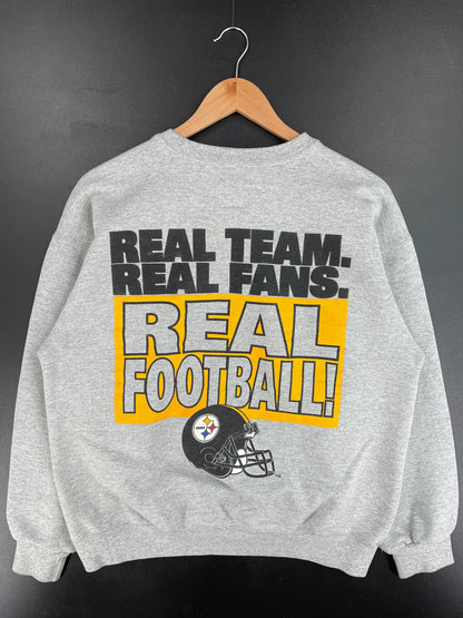 90's STARTER x PITTSBURGH STEELERS Made in USA Size L Vintage NFL Sweat-Shirt / F5750S