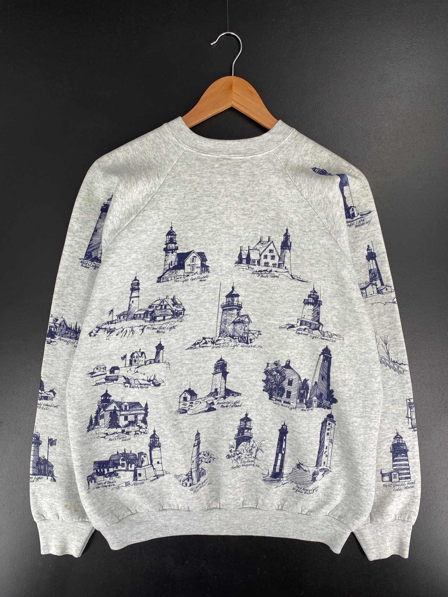 90's LIGHTHOUSE Made in USA Size XL Vintage Sweat-shirt / E7564S