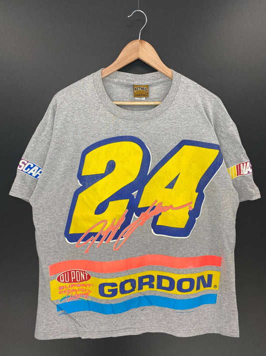 90’s NASCAR JEFF GORDON Size L Vintage Racing T-shirt / E9827T
