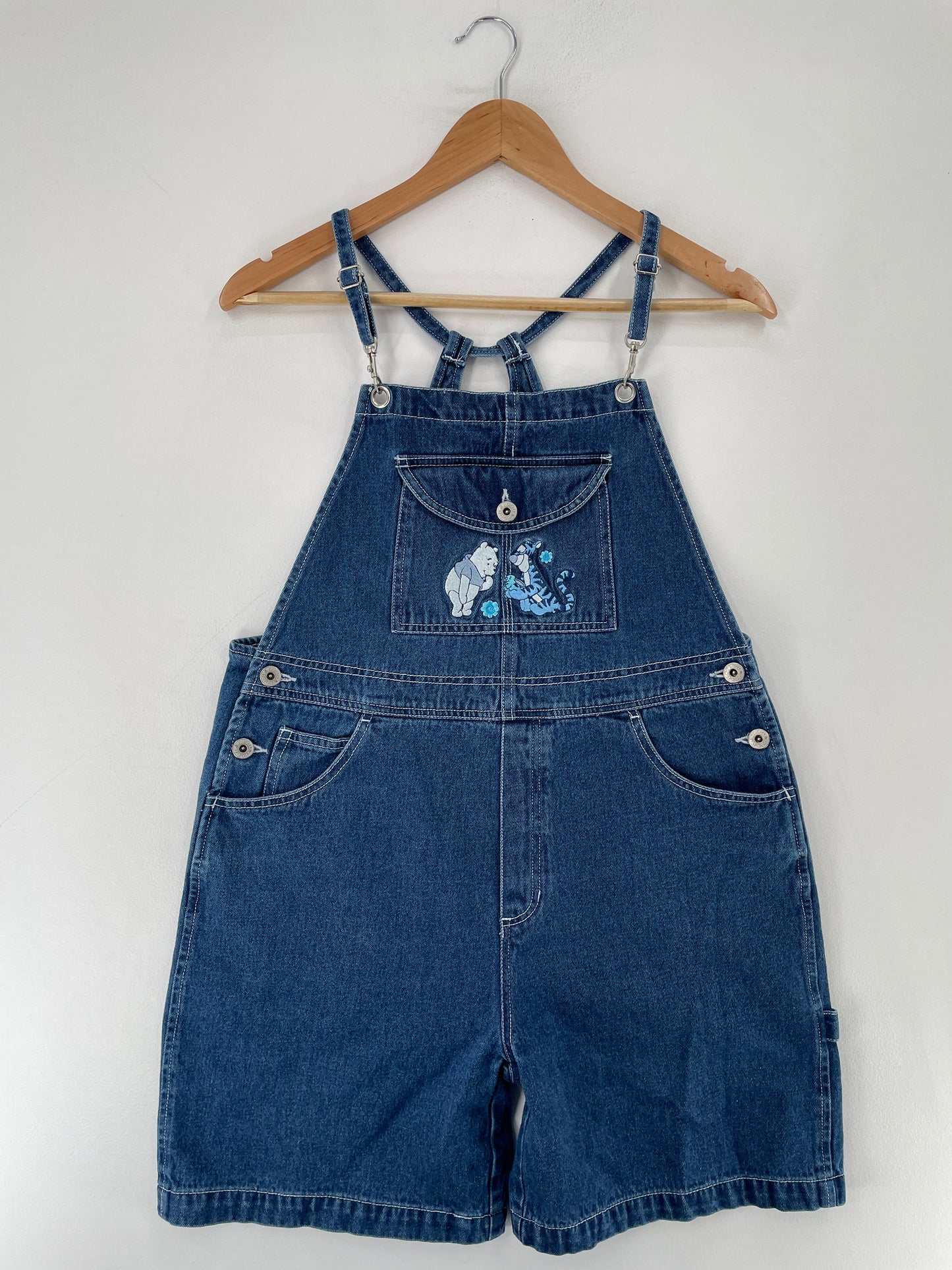 00's DISNEY WINNIE THE POOH Size 16(Ladies.XL) Denim Overall / G2390P