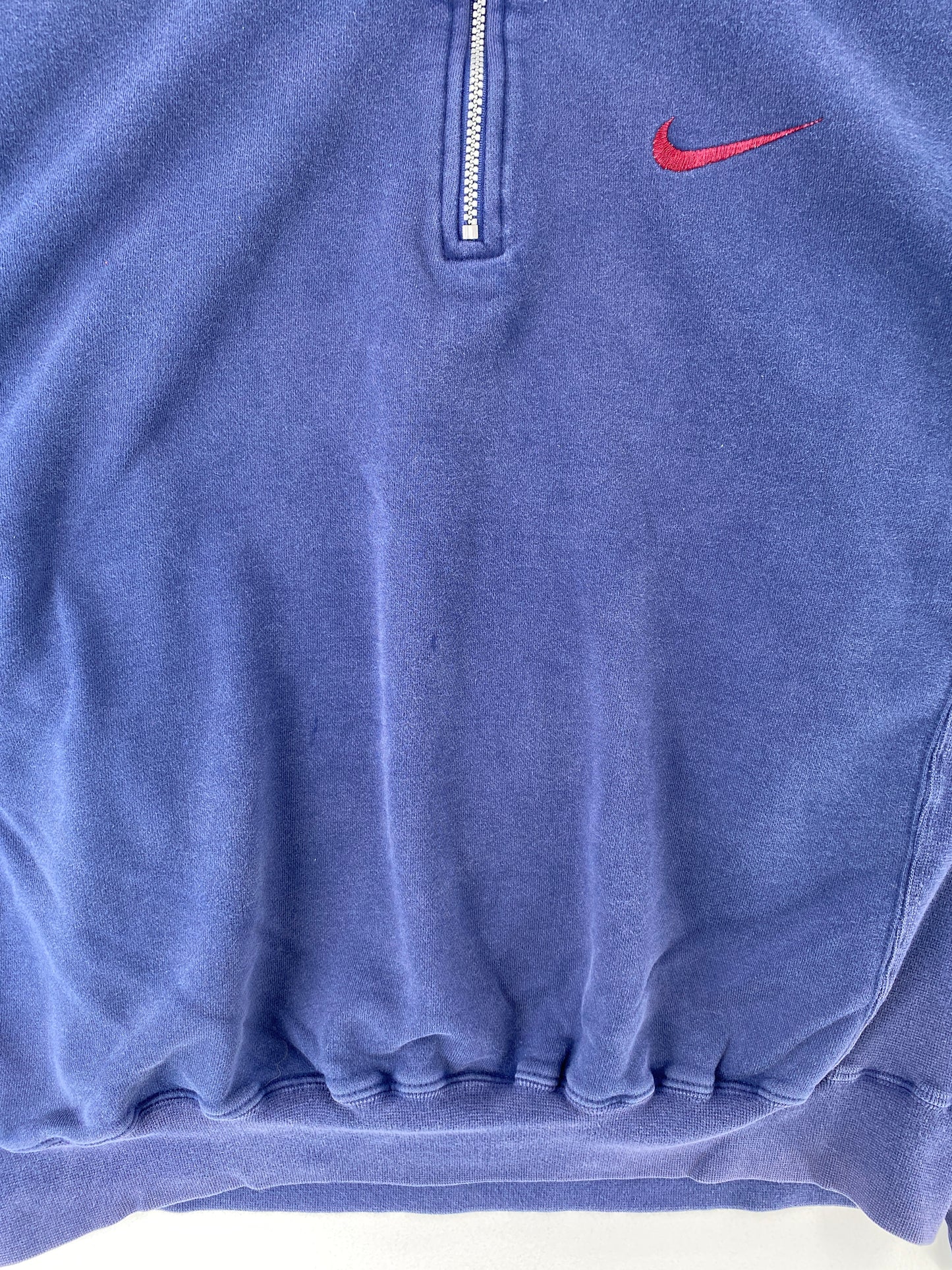 90's NIKE MINI SWOOSH Size M Vintage Half zip Hoodie Sweat-shirt / F9S