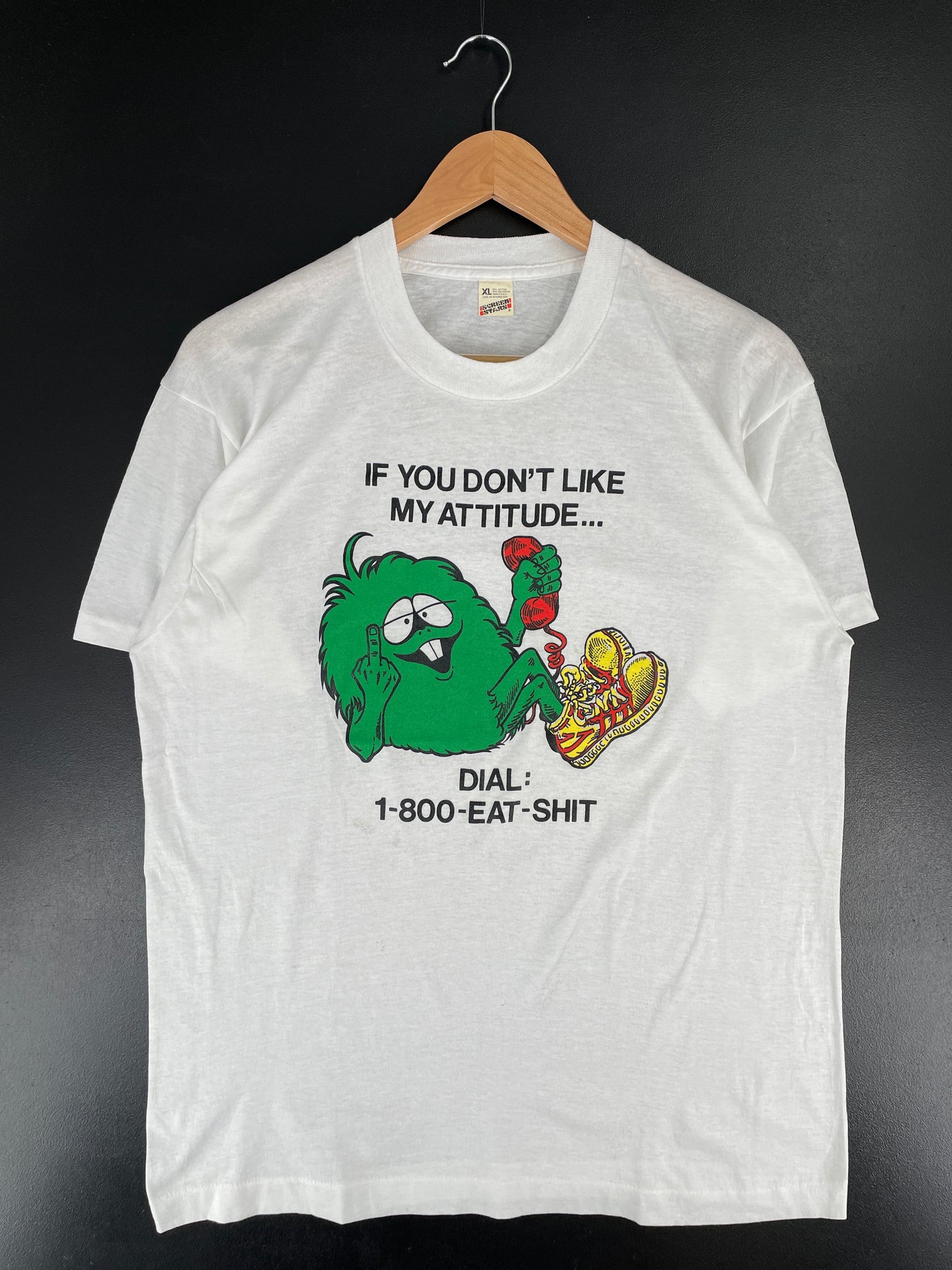 80’s IF YOU DON'T LIKE MY ATTITUDE Made in USA Size XL Vintage T-Shirt / E7726T