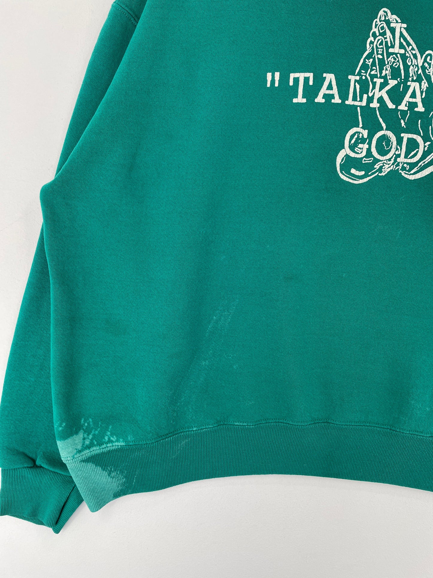 90's I TALKA TO GOD. Made in USA Size XL Vintage Sweat-shirt / F6288S