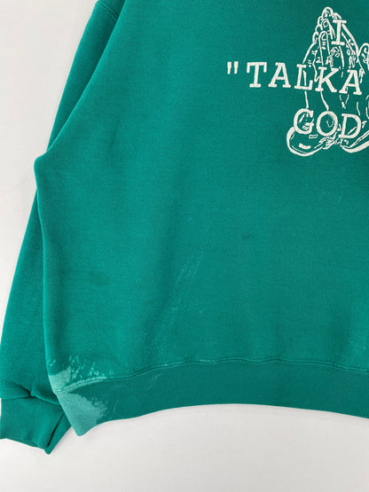 90's I TALKA TO GOD. Made in USA Size XL Vintage Sweat-shirt / F6288S