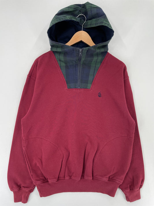 90’s NAUTICA Size M Vintage Hoodie Sweat-Shirt / F4152S