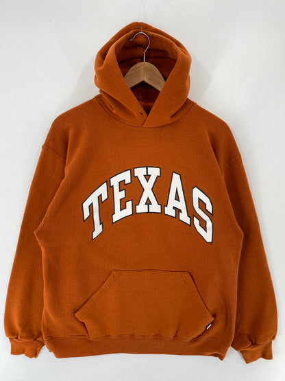 Vintage TEXAS Size L Vintage College Hoodie Sweat-shirt / F490S