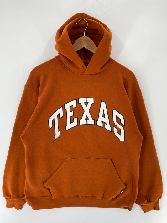 Vintage TEXAS Size L Vintage College Hoodie Sweat-shirt / F490S