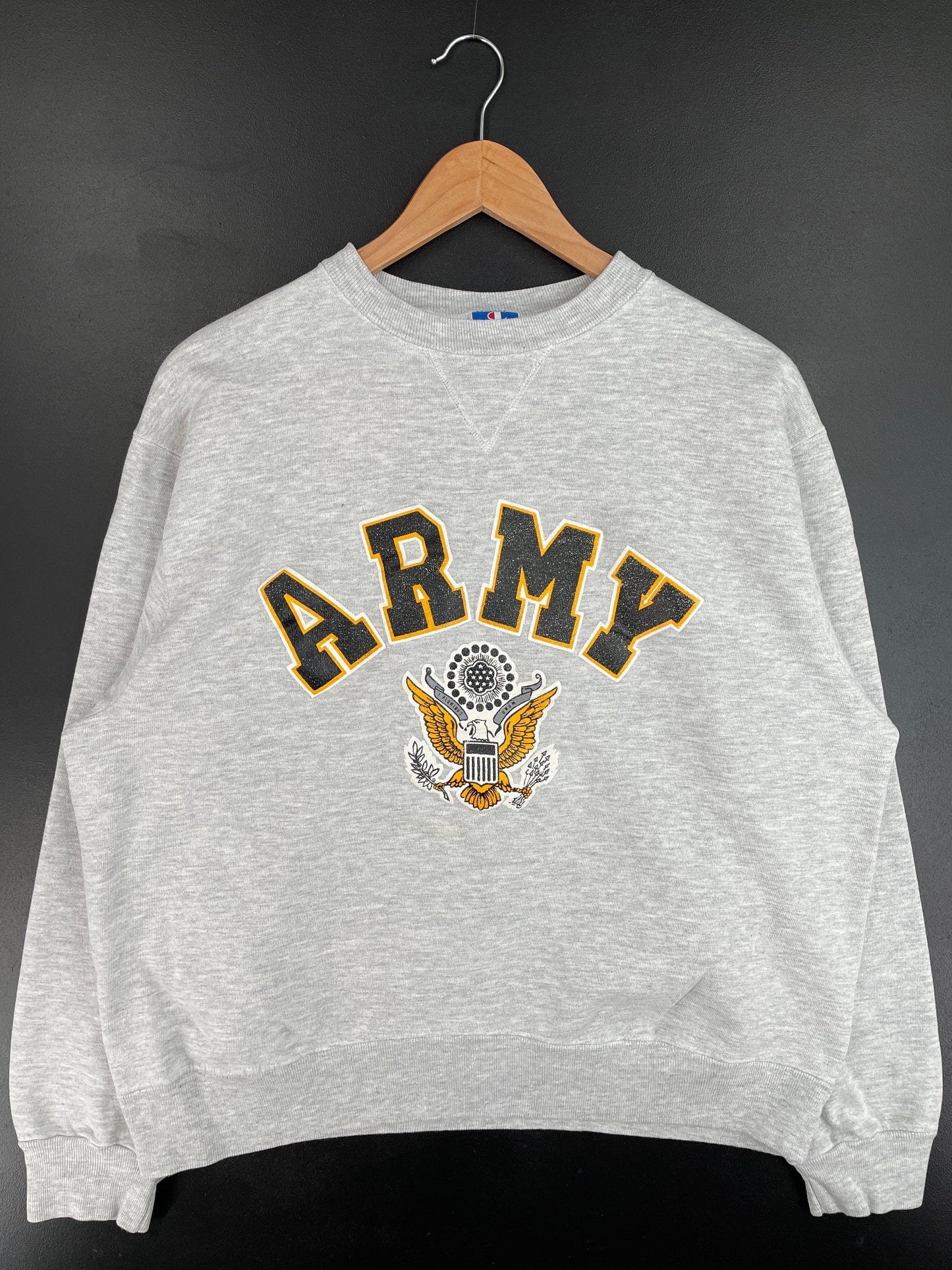 90's CHAMPION x ARMY Made in USA Size XL Vintage College Sweat-Shirt / F3901S