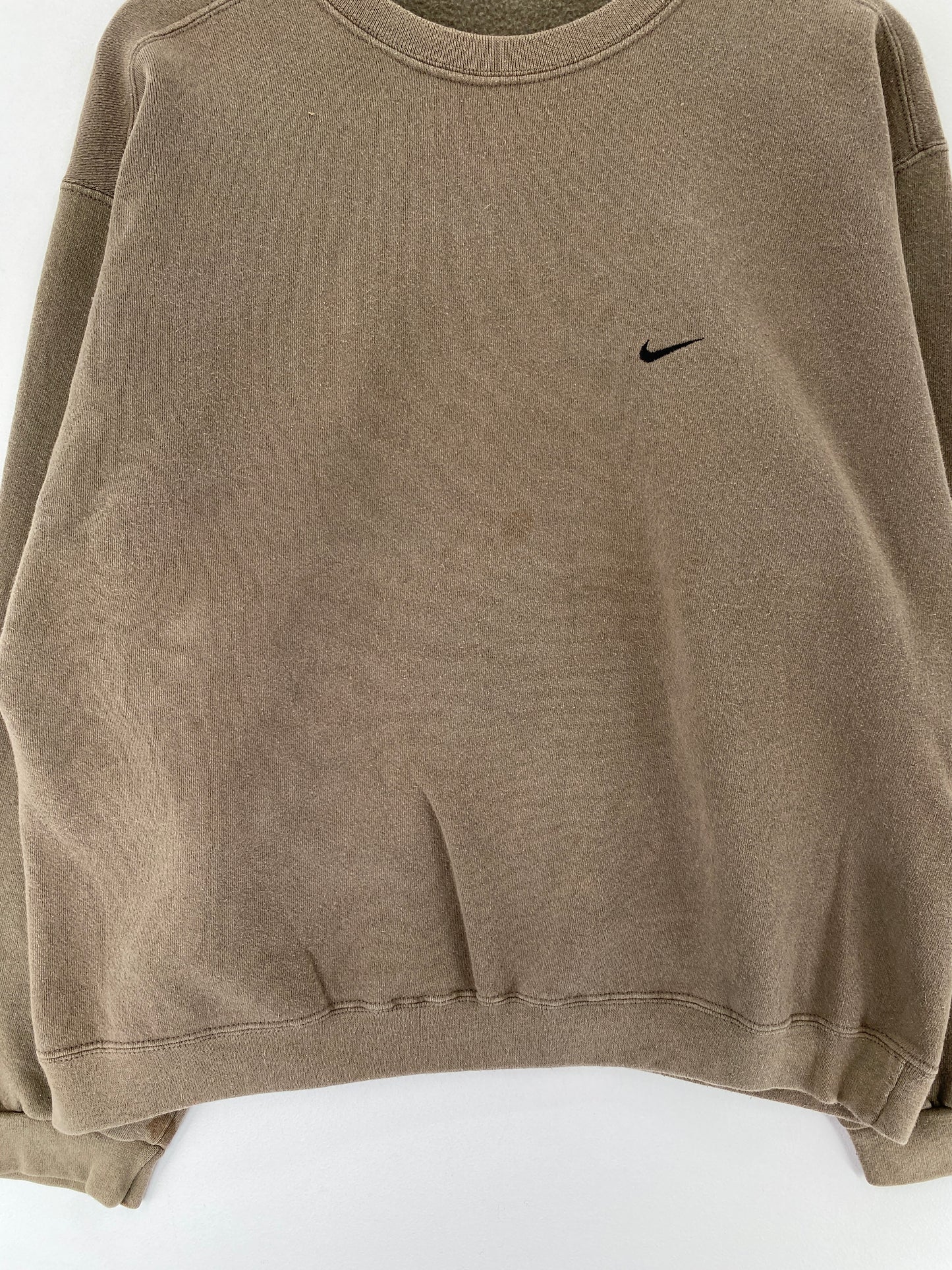 90's NIKE MINI SWOOSH Size No Tag (Approx.L) Vintage Sweat-Shirt / E8910S