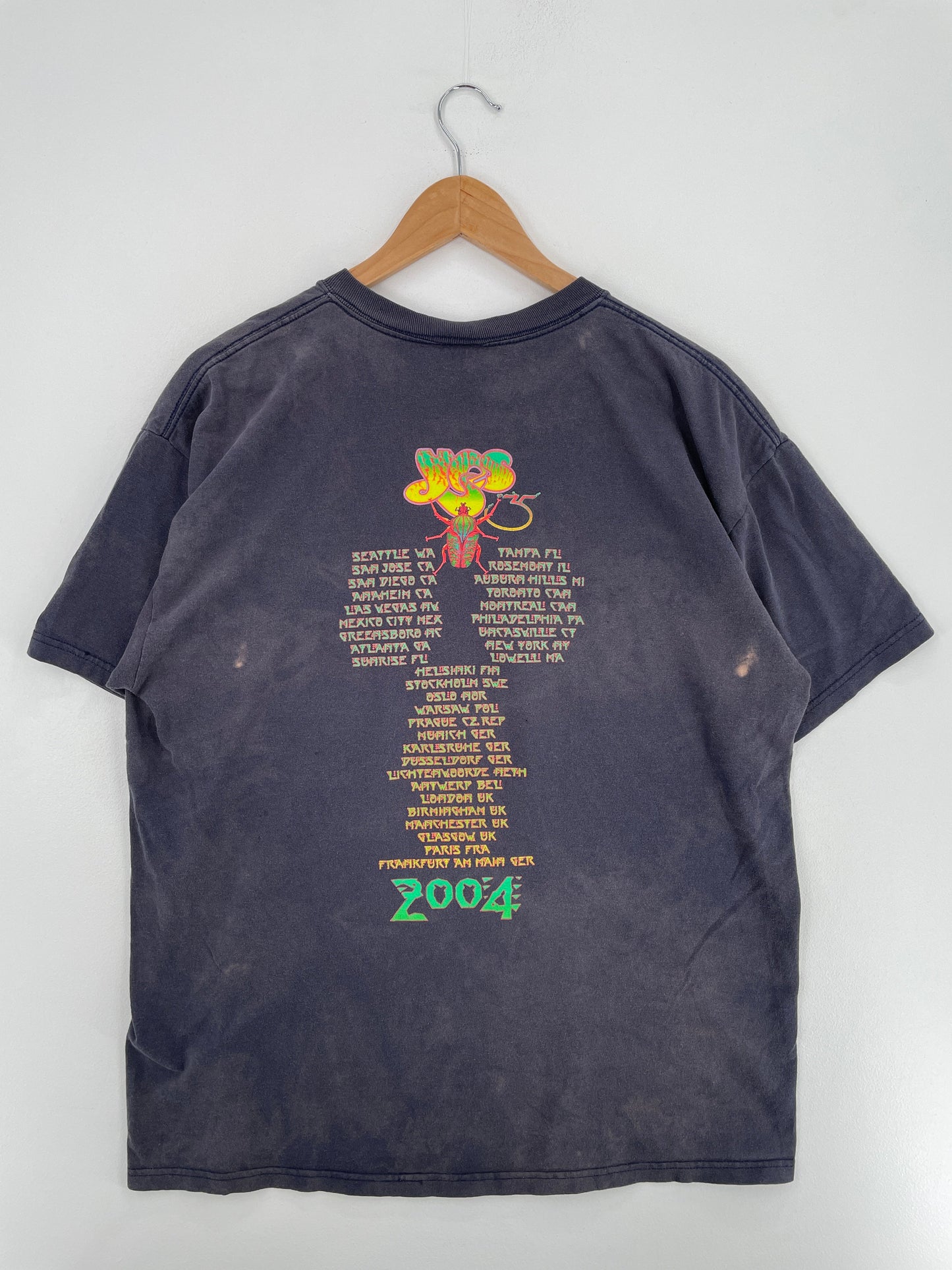 2004 YES TOUR Size XL Vintage Music T-Shirt / E8332T