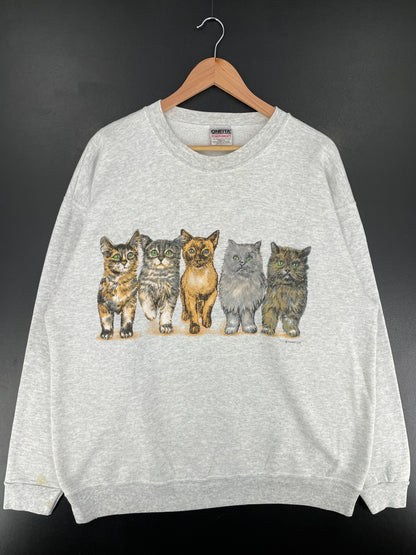 90's CATS Made in USA Size XL Vintage Sweat-shirt / E8475S