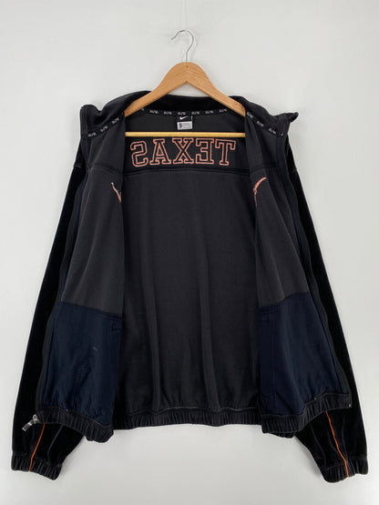 Vintage NIKE x UNIVERSITY OF TEXAS Size XXL Vintage College Zip Up Jacket / F9616J