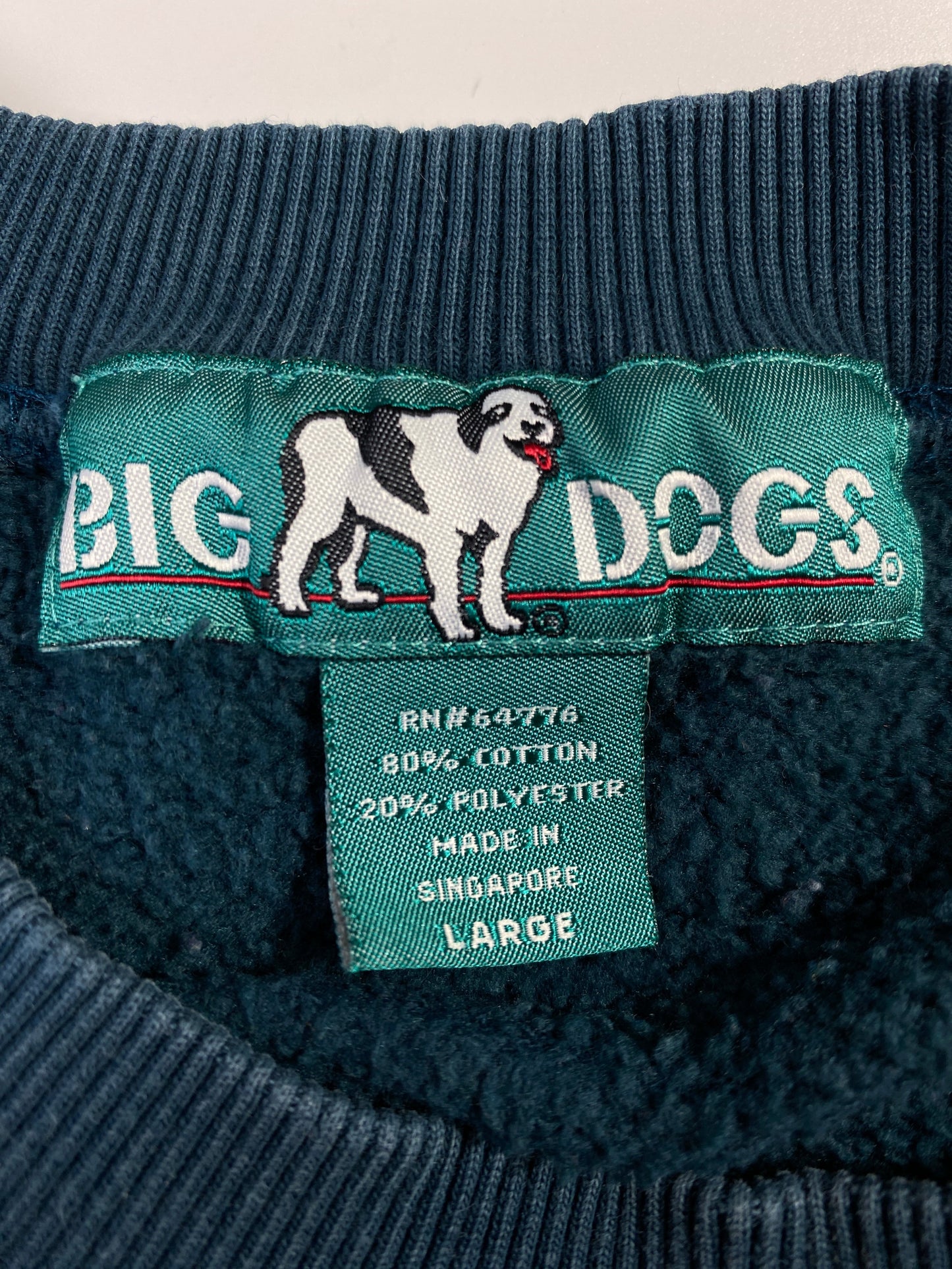 00' BIG DOG Size L Vintage Sweat-shirt / G6282S