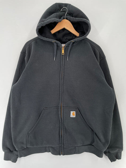 Vintage CARHARTT Size M Zip Up Hoodie Sweat-Shirt / F222S
