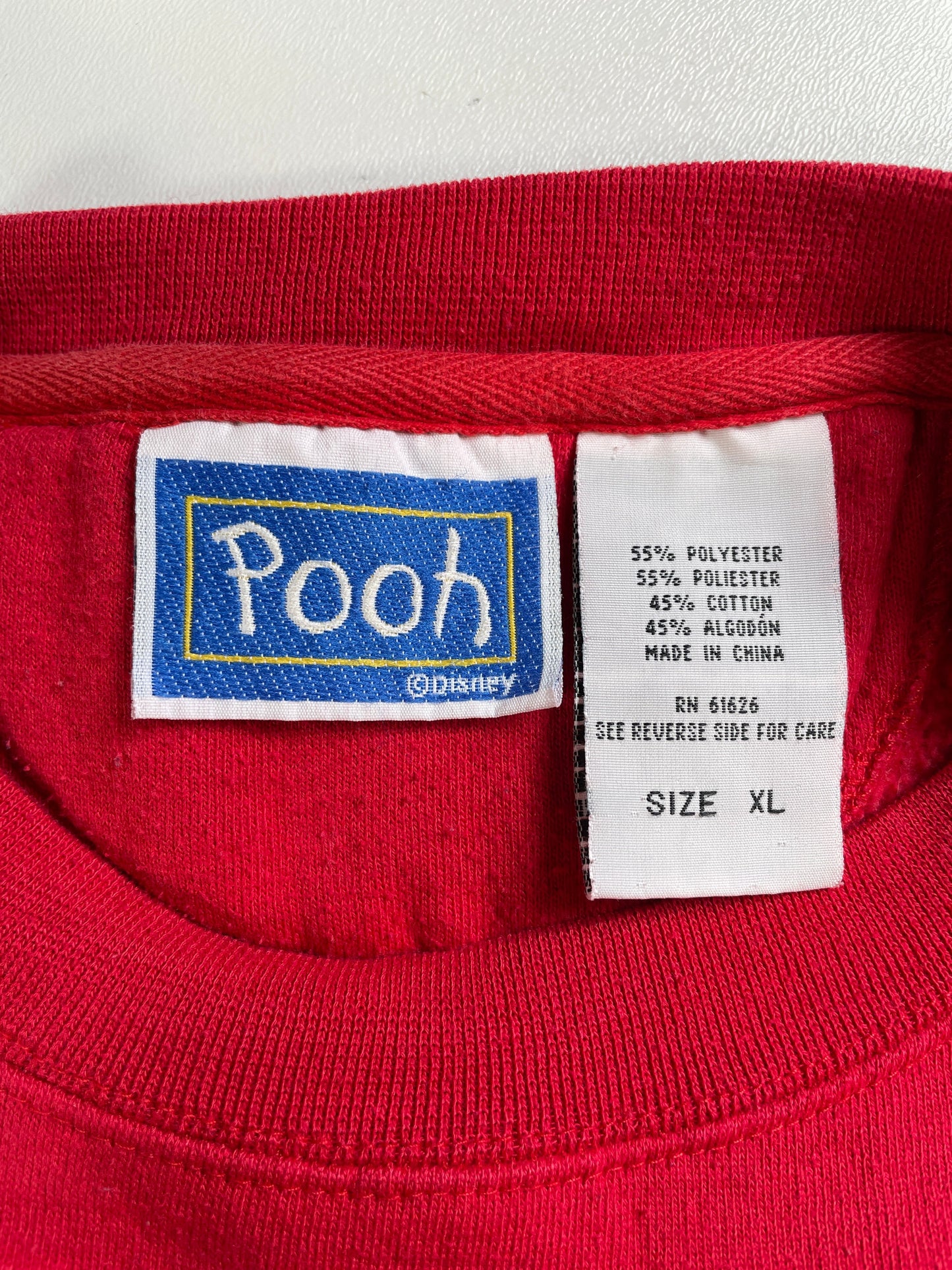 00' DISNEY WINNIE THE POOH Size XL Vintage Sweat-shirt / F5506S