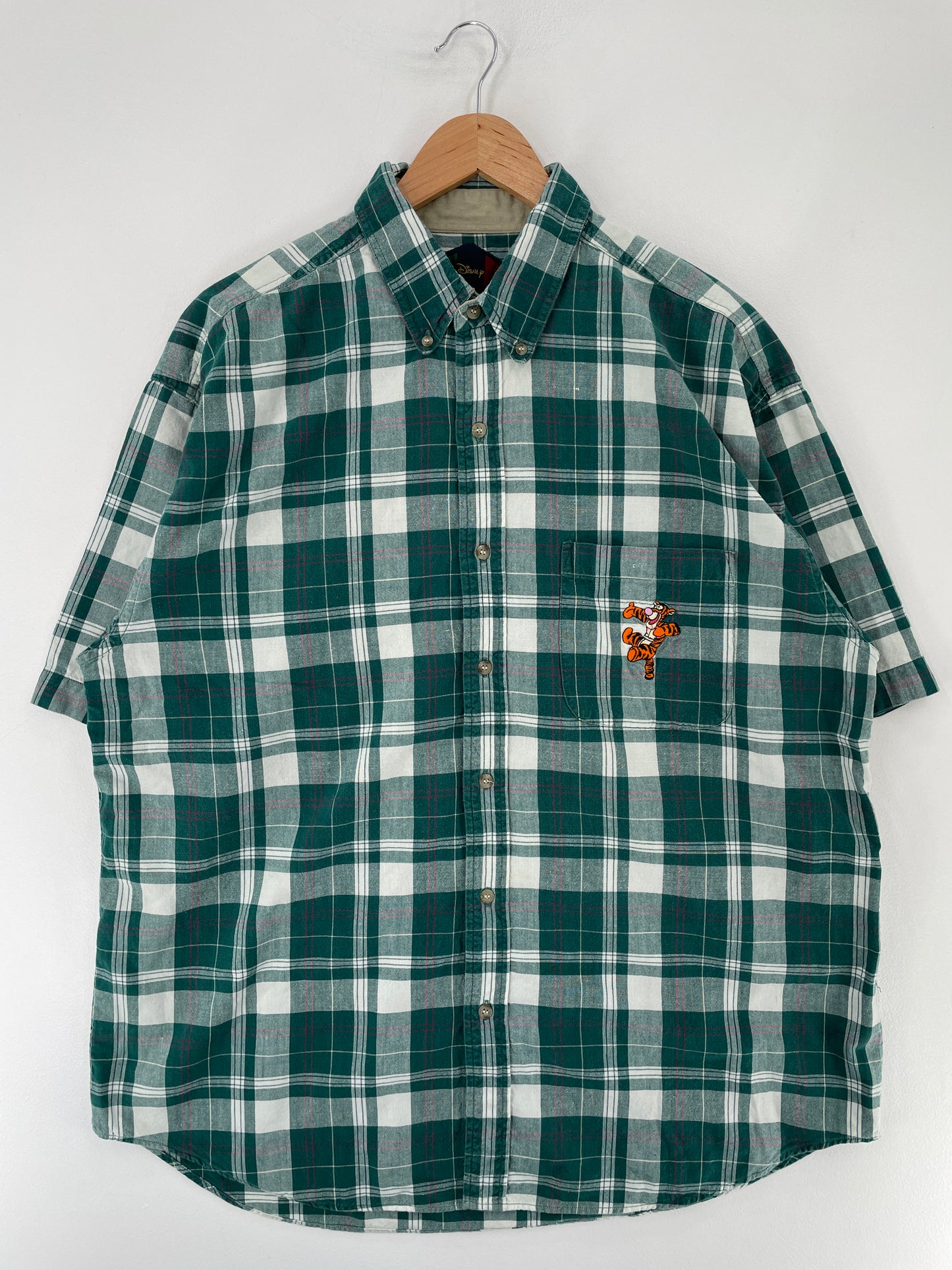 Vintage DISNEY TIGGER Size XL Button Down Shirt / E7422B