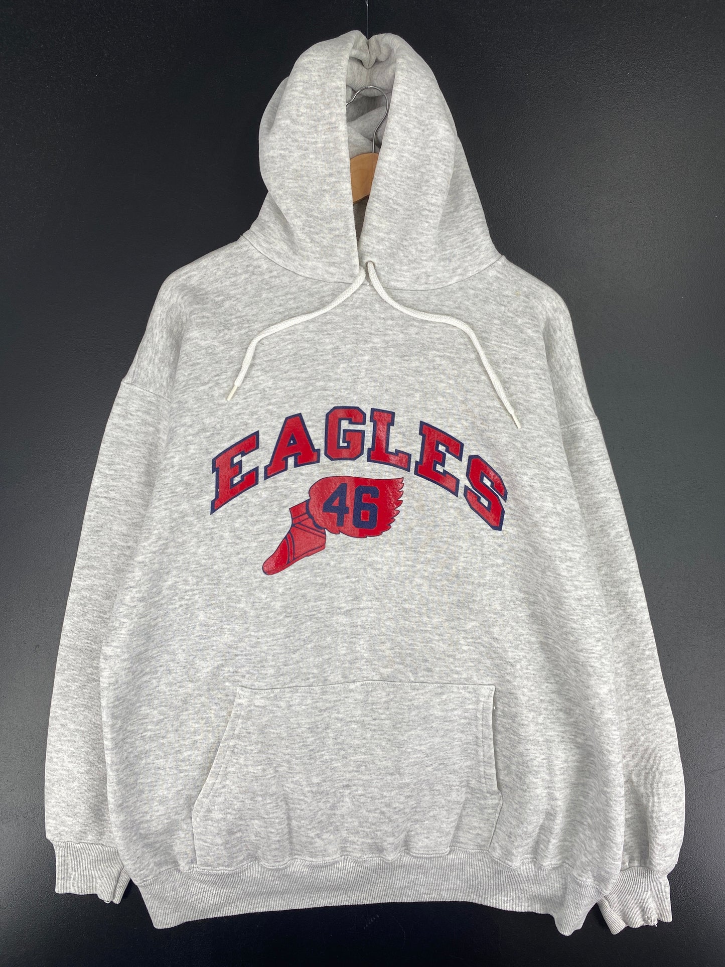 90’s EAGLES Size Approx.XL NFL Vintage Hoodie Sweat-shirt / F7357S