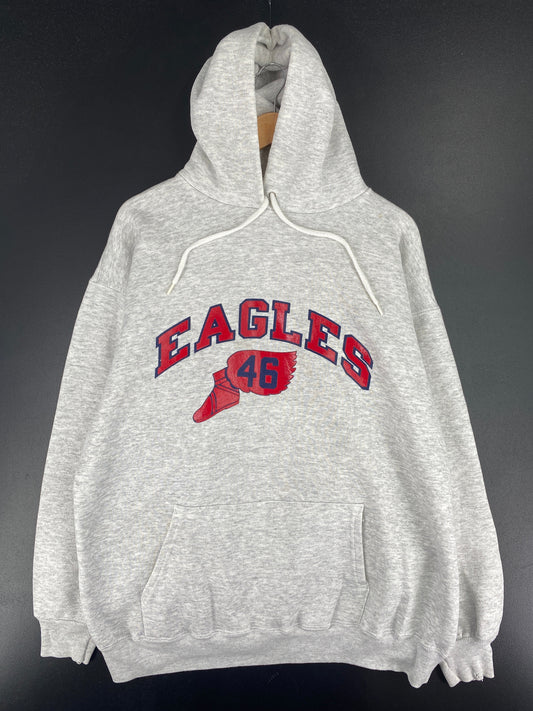 90’s EAGLES Size Approx.XL NFL Vintage Hoodie Sweat-shirt / F7357S