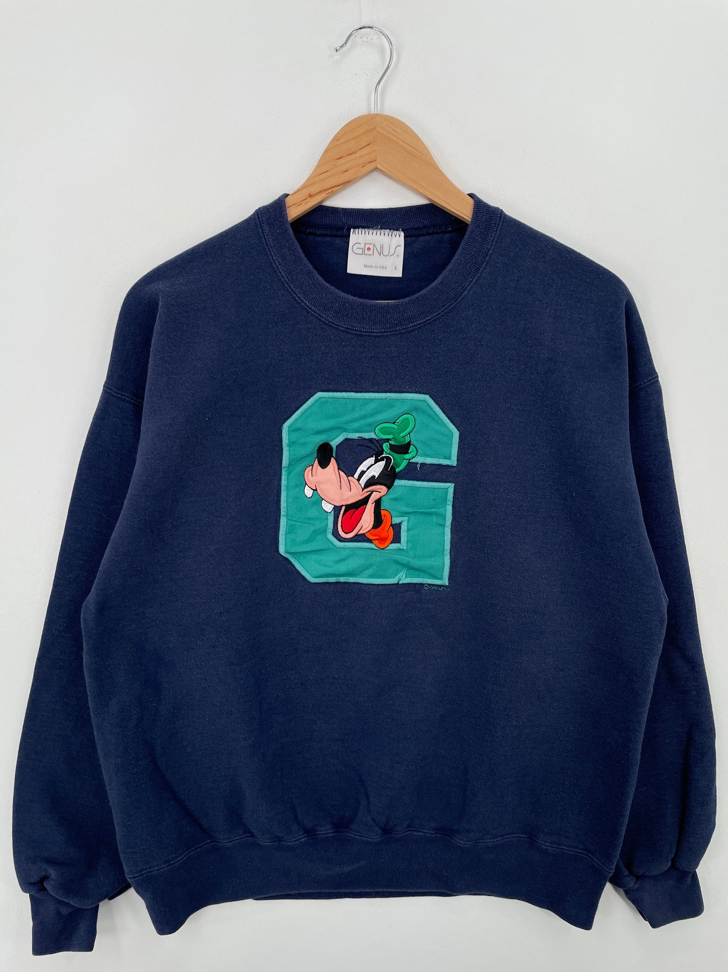 90's DISNEY GOOFY Made in USA Size L Vintage Sweat-shirt / E7367S