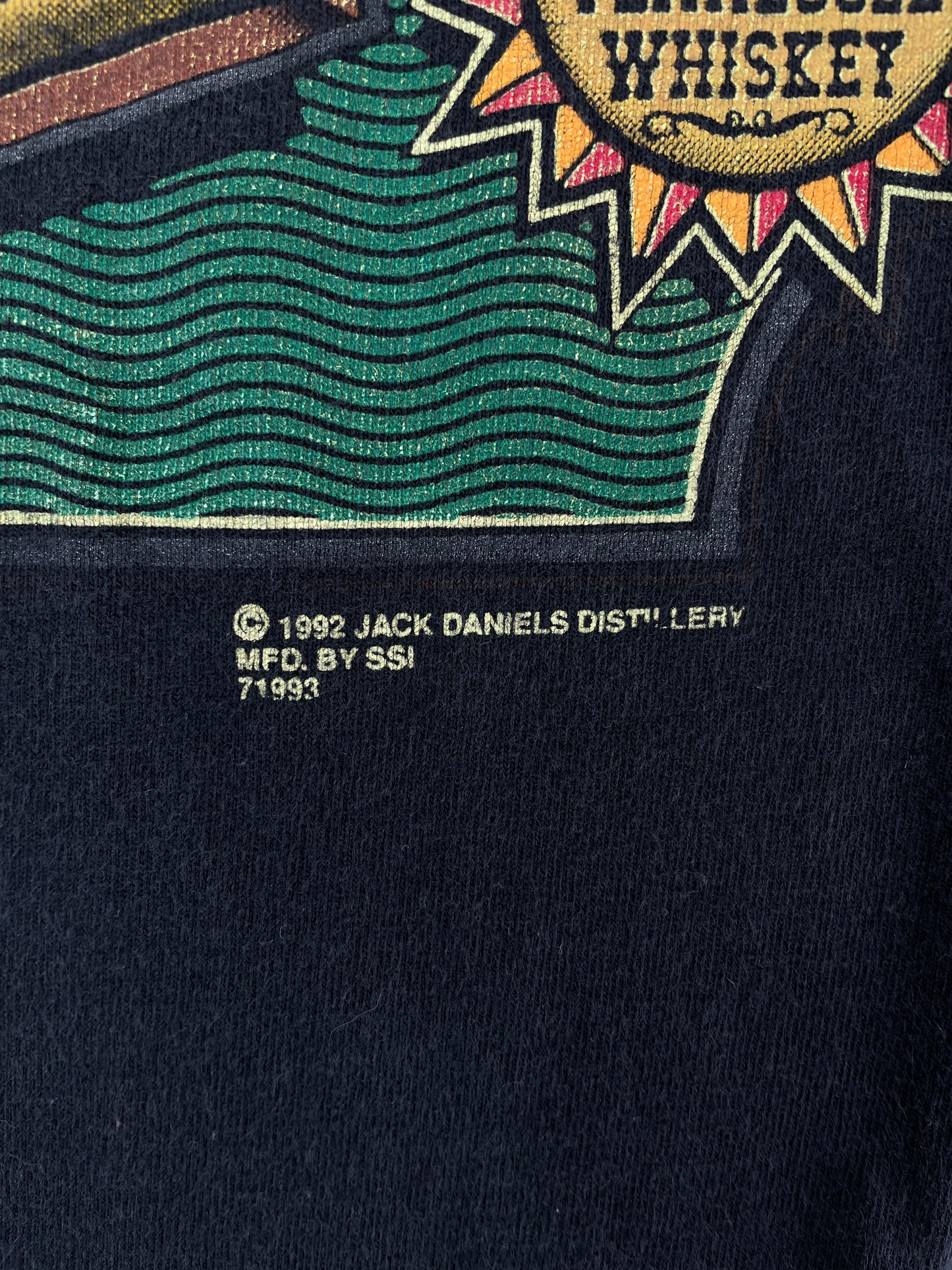 1992 JACK DANIEL'S Size L Vintage T-Shirt / E8119T