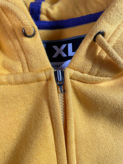 00' Deadstock NIKE x LOS ANGELES LAKERS Size XL Vintage Hoodie Zip-up Sweat-shirt / F5775S