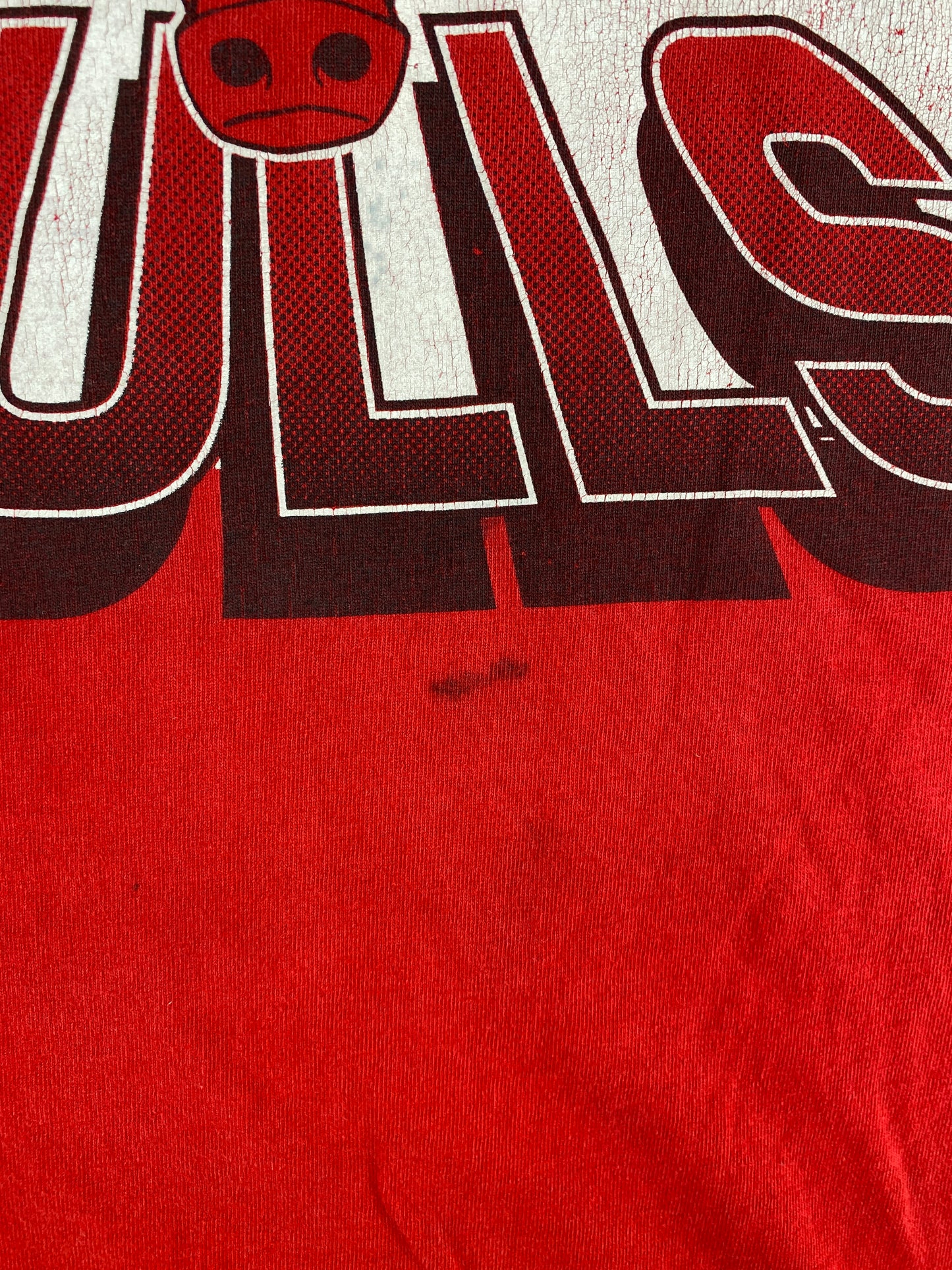 1992 CHICAGO BULLS Made in USA Size XL Vintage NBA T-shirt / E9886T