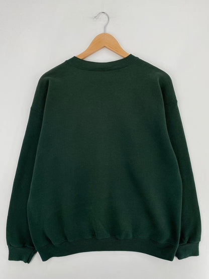 90’s AMERICAN EAGLE Made in USA Size L Animal Sweat-Shirt / G6204S