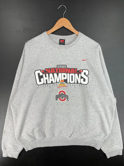 2002 NIKE x OHIO STATE Size L Vintage College Sweat shirt / F3443S