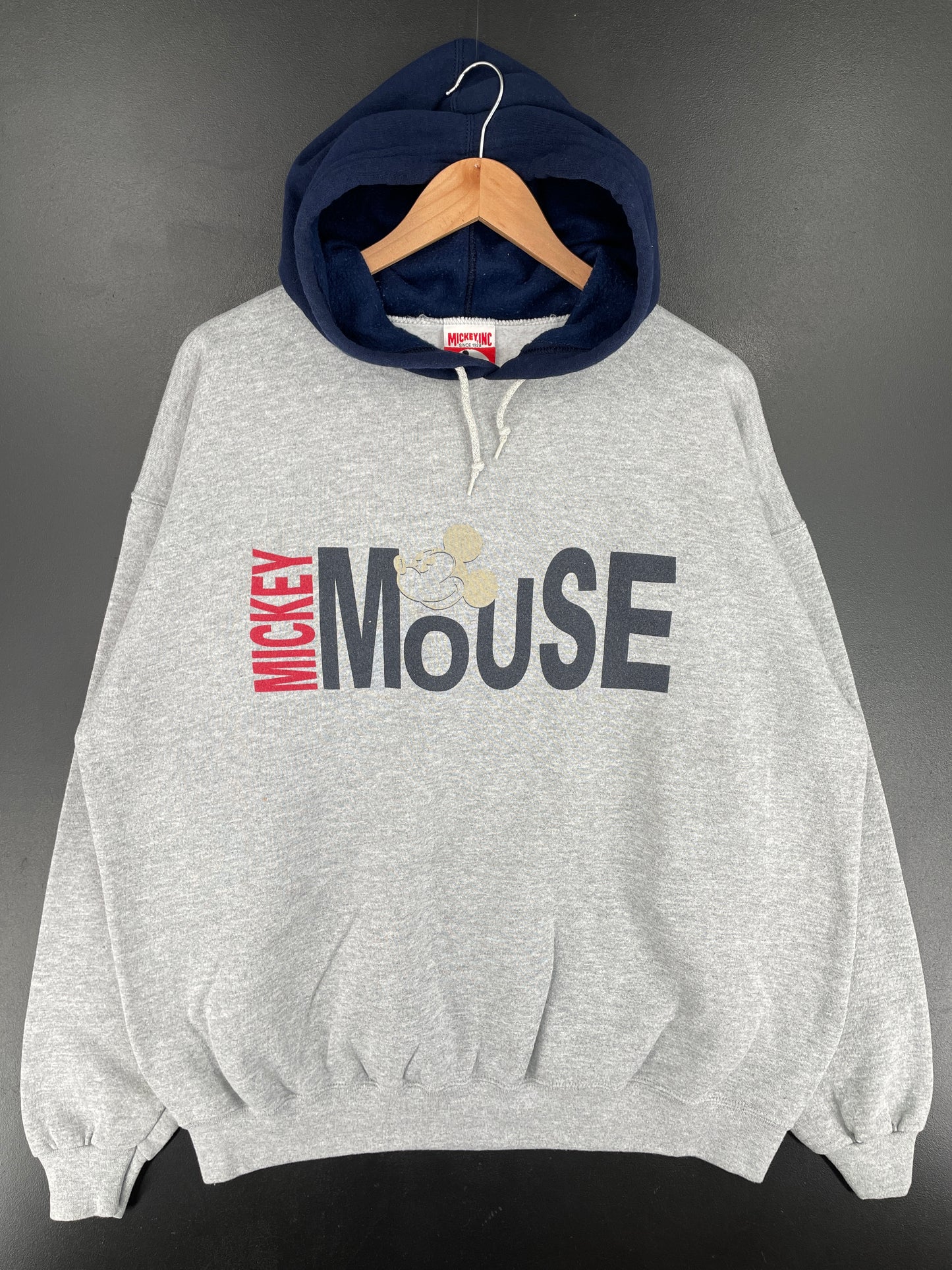 90's DISNEY MICKEY Made in USA Size XXL Vintage Hoodie Sweat-shirt / E8405S