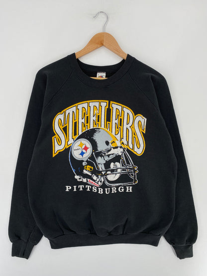 90's PITTSBURGH STEELERS Made in USA Size XL Vintage NFL Sweat-shirt / G1191S