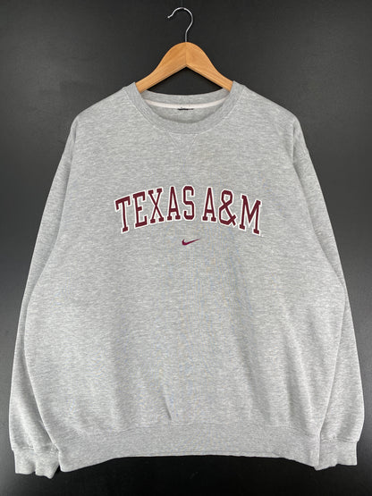 Vintage NIKE x TEXAS A&W Size Approx.XL College Sweat-Shirt / E7868S