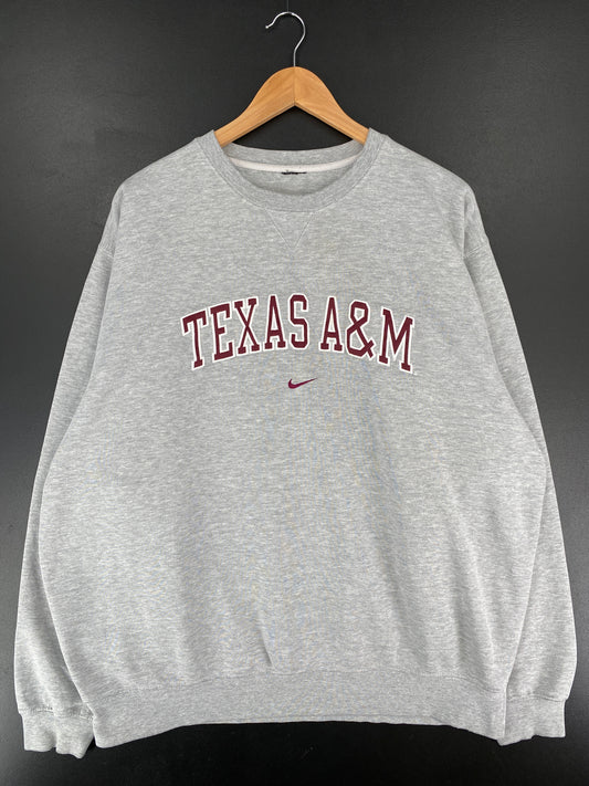 Vintage NIKE x TEXAS A&W Size Approx.XL College Sweat-Shirt / E7868S