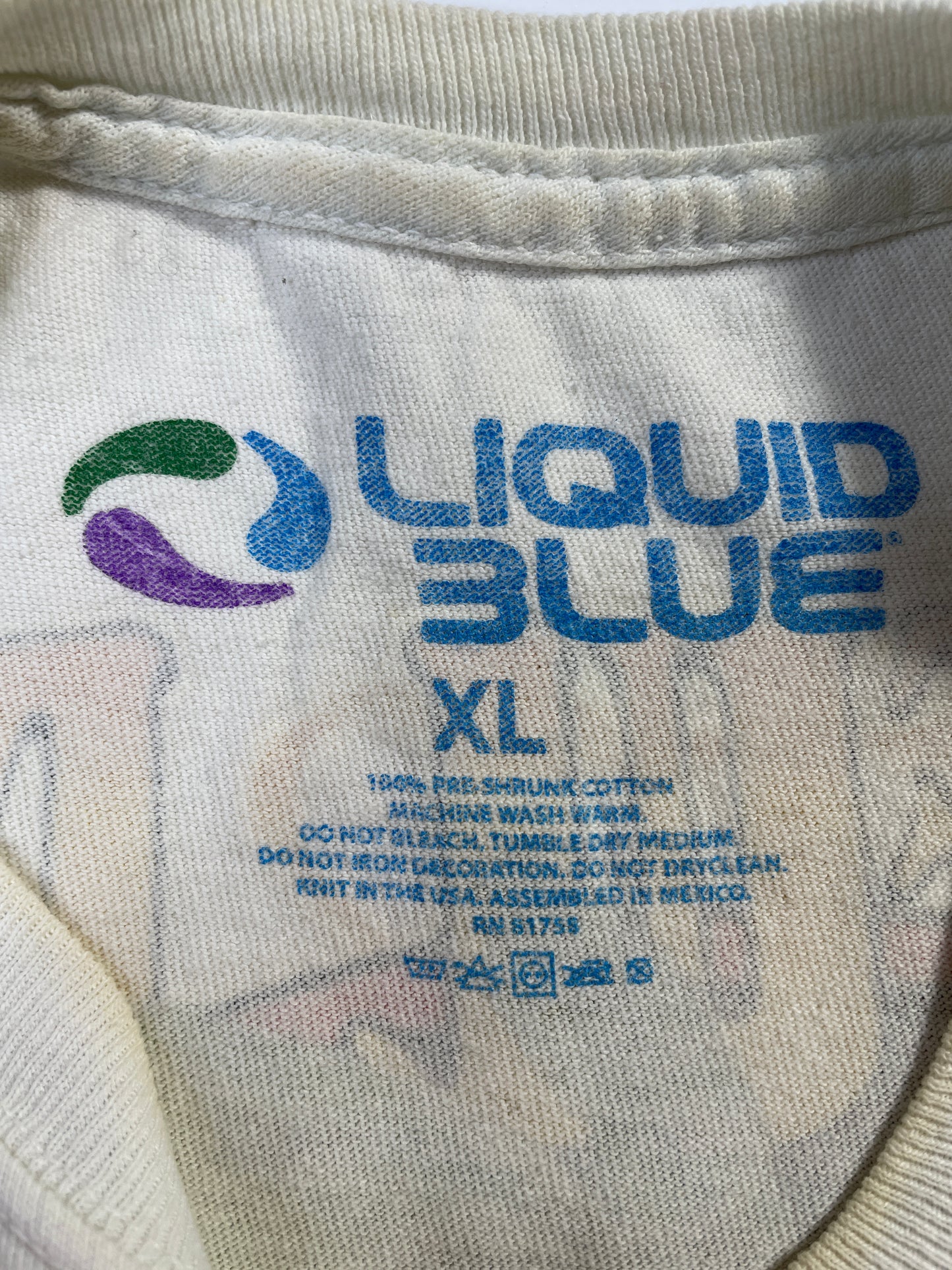 Vintage LIQUID BLUE x GRATEFUL DEAD Size XL Vintage Music T-shirt / E7036T