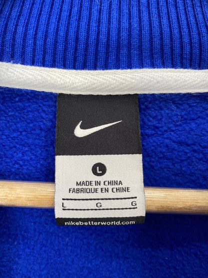 Vintage NIKE x UNIVERSITY OF KENTUCKY Size L Vintage College Half Zip Sweat-Shirt / F5639S